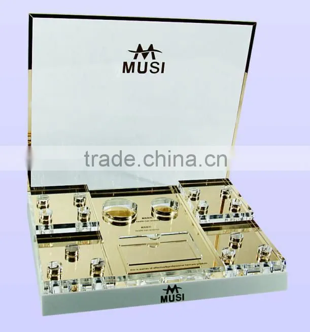 Elegant plexiglass cosmetic lipstick stand acrylic cosmetic display