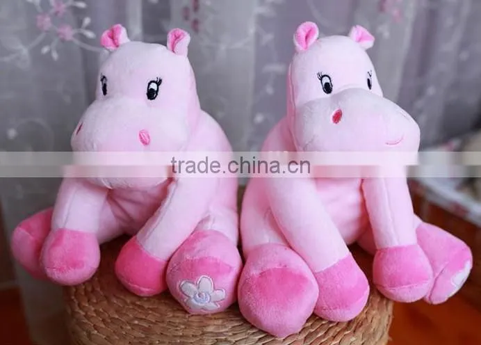 plush toys/animal plush toys /little sitting hippo plush toys