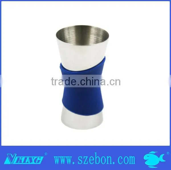 Hot sale stainless steel copper jigger double head jigger measuring cup for advanced bar