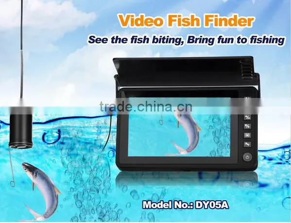 5.0'' 30/50m Cable Underwater Video Camera for Fishing with Recording