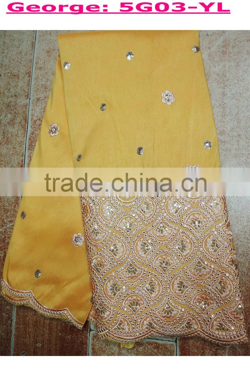African raw silk emboidery george lace fibers FOR ORDERS