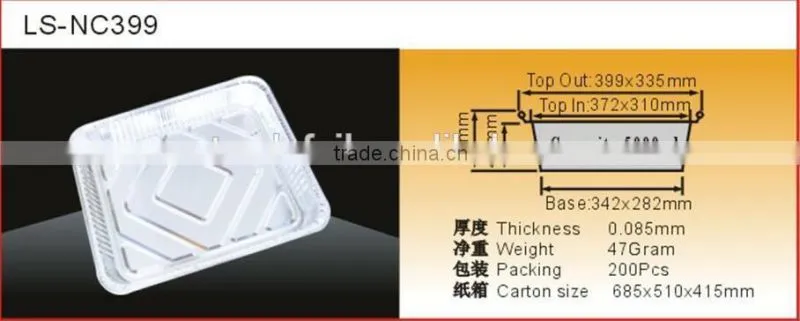 Aluminium foil container