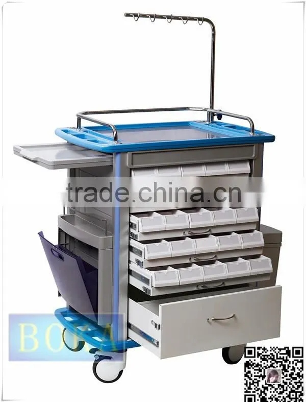 BK813 Trolley black and white ultrasound cart system