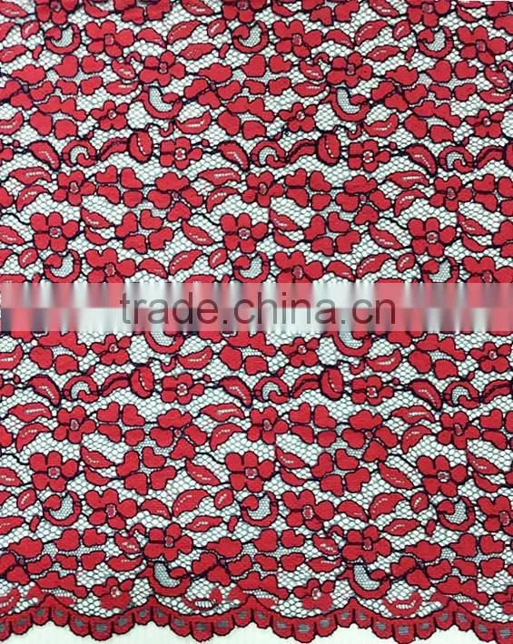 Wholesale Good Quality Nylon/Cotton Strand Lace Fabric T8028