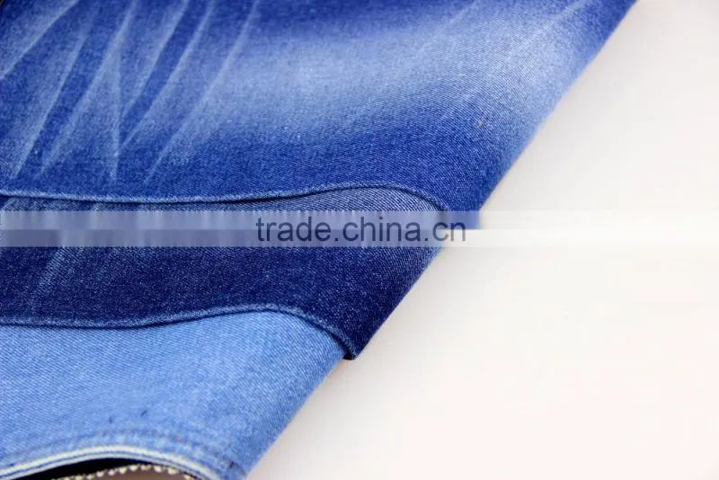 240gsm twill knitted cotton poly stretch denim fabric
