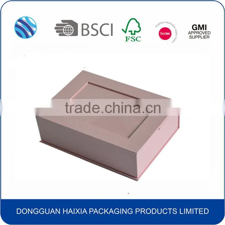 2016 Square paper gift box ,cardboard rigid gift boxes ,hard paper gift box