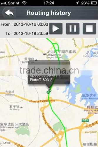 OBDII vehicle GPS Tracker built in microphone for listen sound in car