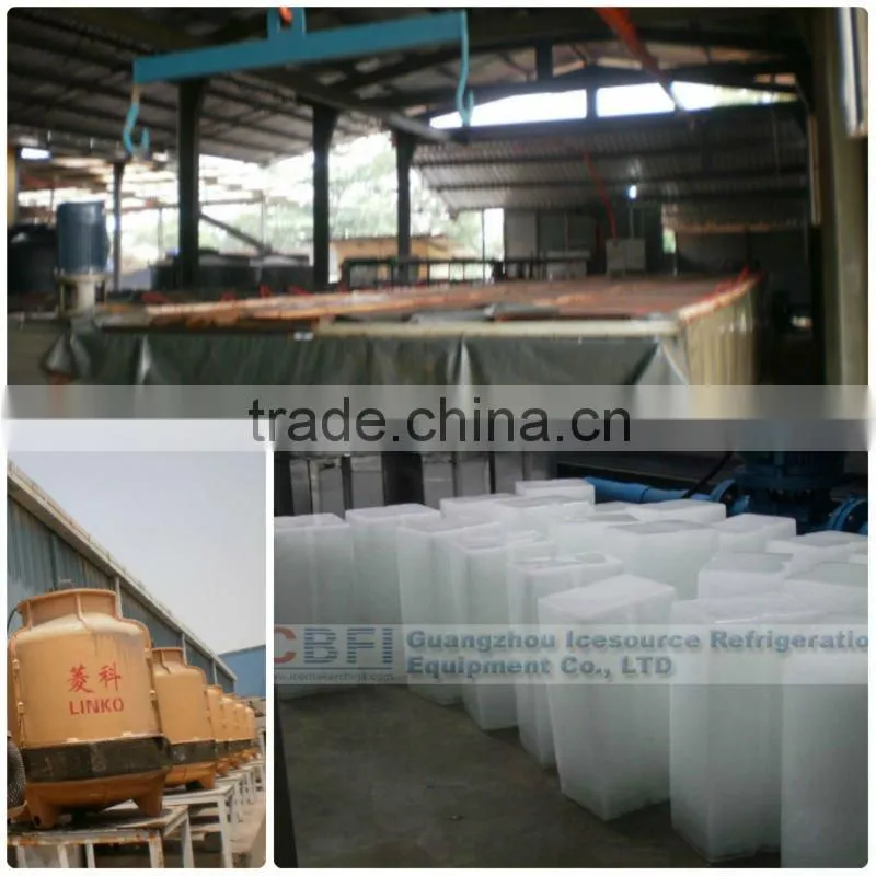 flexible pipe installation easy to move block ice plant