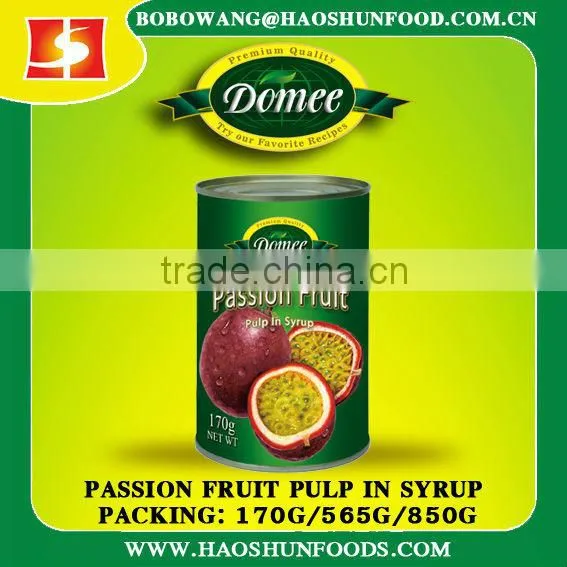 Canned Passion Fruits in syrup