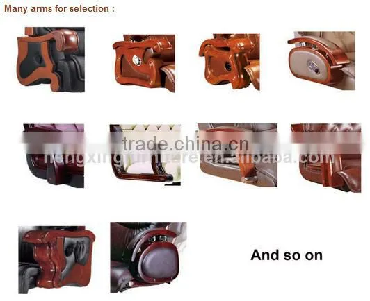High quality steady wooden office chair with wood handrest HX-A1099