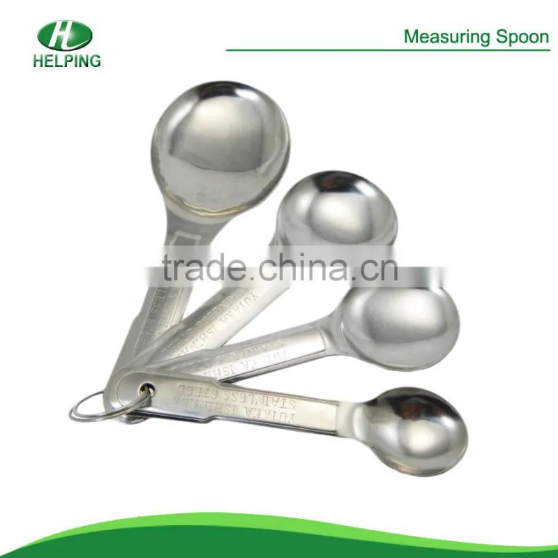 4 pieces set stainless steel measuring spoon