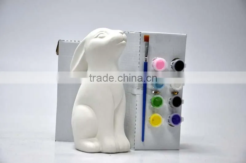 FENCY TOYS CHILDREN DIY PAINT CERAMIC RABBIT