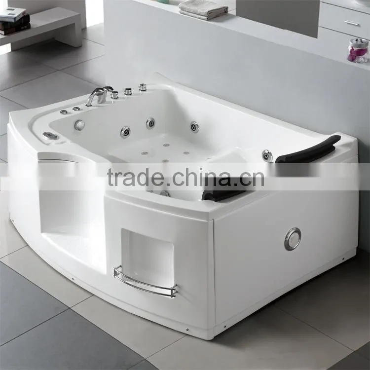 Q311Economic Square Glass Acrylic Whirlpools Massage Bathtub