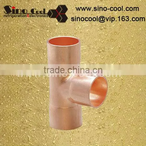 Tee copper plumbing fittings