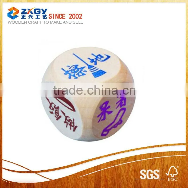 wooden tradition dice