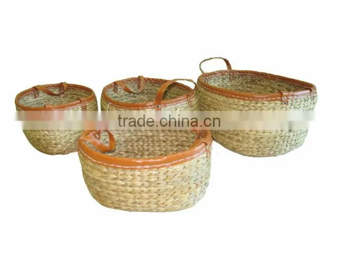 2015 New Product Square Water Hyacinth Basket for Home Decoration and Futniture