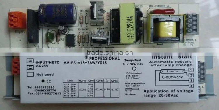 24v dc electronic ballast