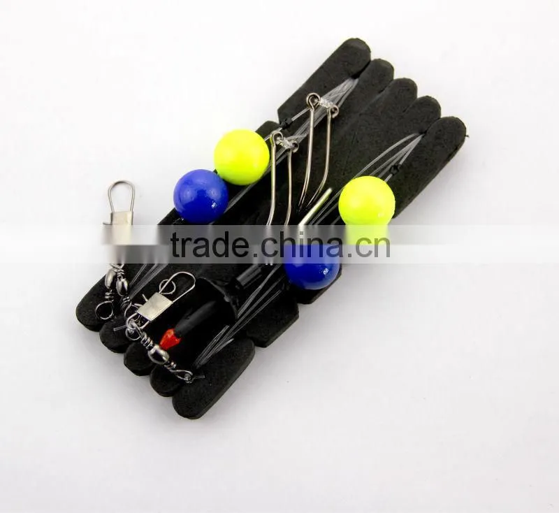 surfcasting rig pulley float rig two trace blue & yellow floats