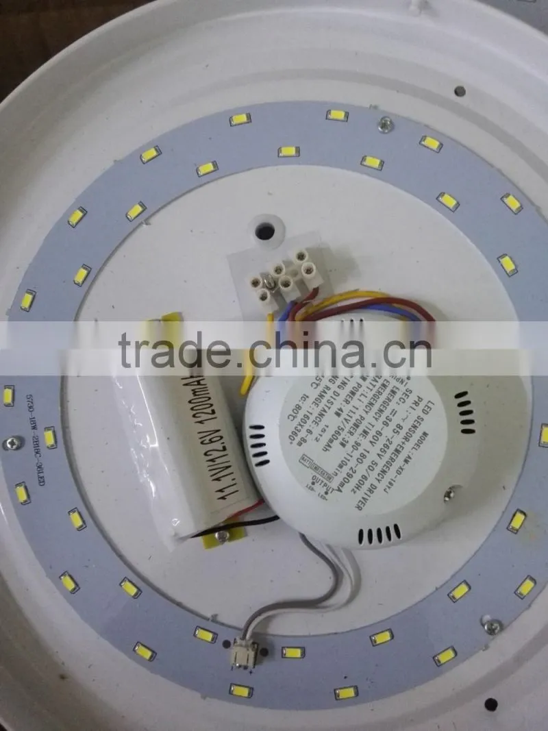 Radar sensor led ceiling light with rechargeable battery emergency 2D ceiling lamp