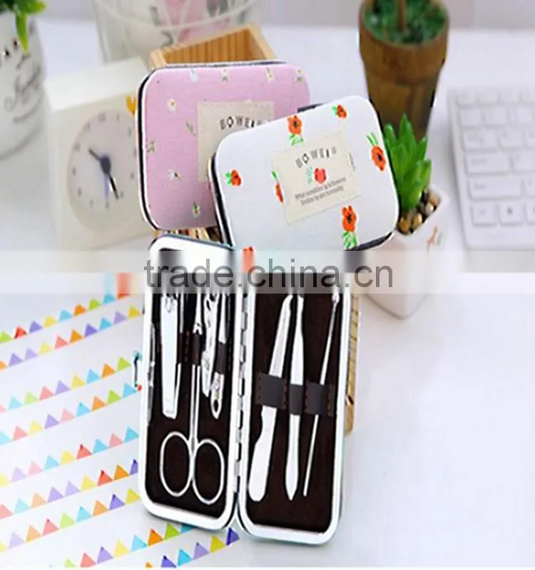 6pcs nail care set clipper kit new design manicure set portable pedicure