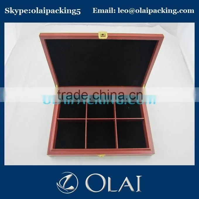 wholesales wood make up box with mirror