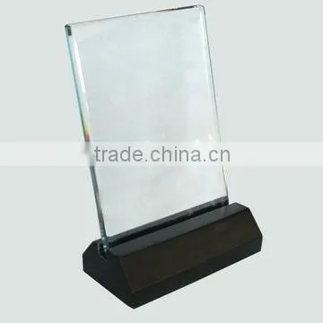 Round Shaped Crystal Plastic Led Light Base for Centerpieces