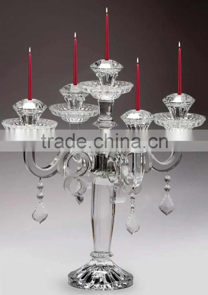 Floor Standing Crystal Candle Holder in China