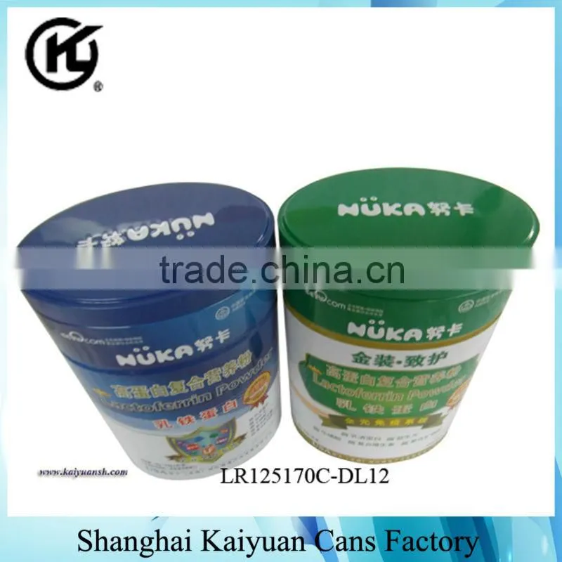 High Quality Oval Gift Food Tin Can Box (various lids and printing)