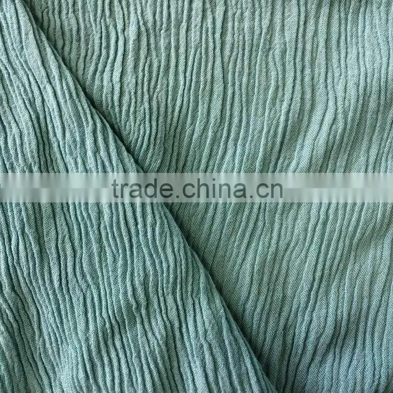 wholesale custom solid rayon crepe fabric for lady blouse