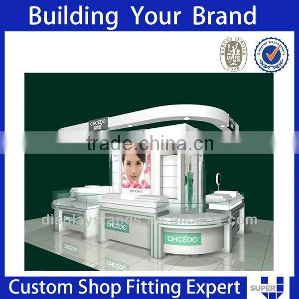 Shopping Mall Makeup Kiosk High Quality Customized Cosmetic Shop Display