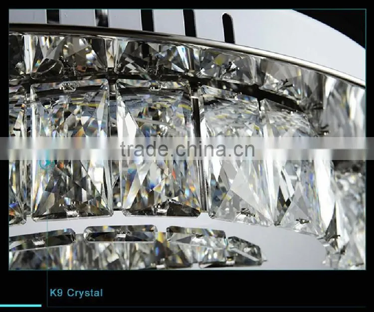 Stainless Steel Wedding Decoration Crystal Chandelier K9 Crystal Chandelier Lighting