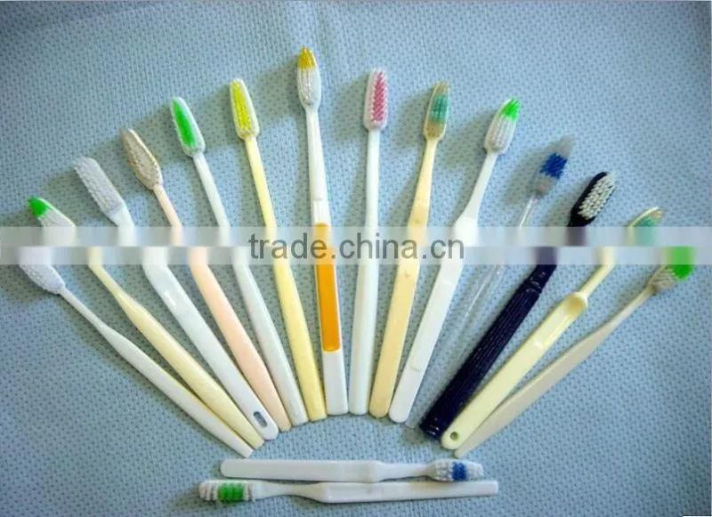 Hotel disposable adult toothbrush white toothbrush