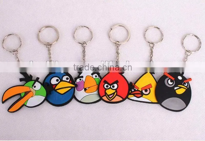 Most promotional high quality 100% eco-friendly silicone key chain