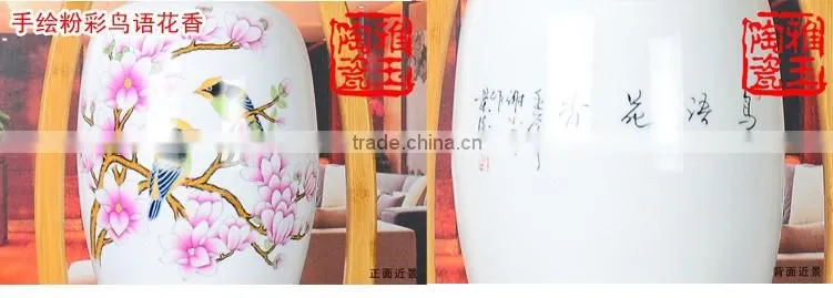 Chinese style ceramic hanging pendant led decorative fancy light