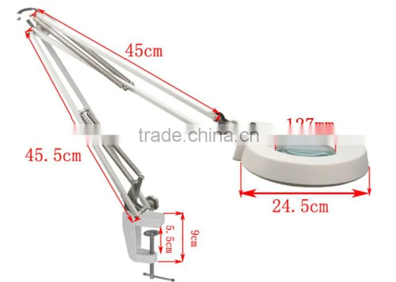 FT-86A LED Light Desktop Magnifying Lamp Magnifier Workbench Lamps
