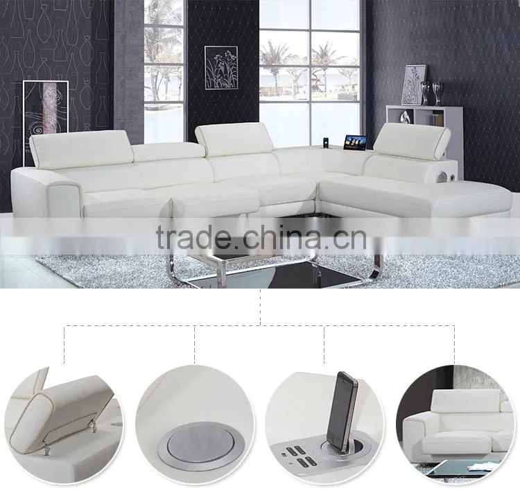 2016 modern classic leather music sofa