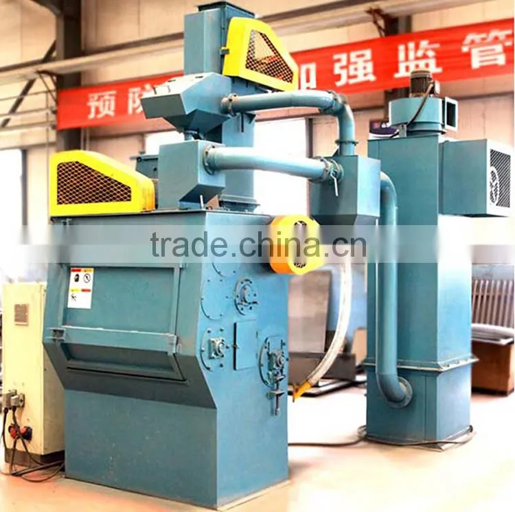 Tumble belt turbine/wheel blasting system/machines