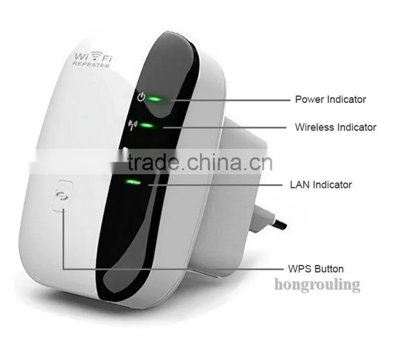 Wireless Wifi Repeater 802.11n/b/g Network WiFi Routers 300Mbps Range Expander Signal Booster Extender WIFI Ap Wps Encryption