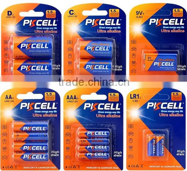 PKCELL aaa battery 1.5v lr03 alkaline battery mp3 players battery