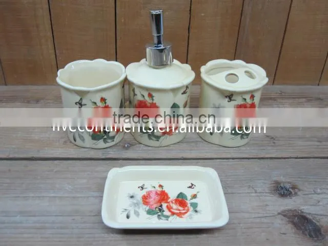 Ceramic Coffee/ Tea Mugs Set with Sugar Pot in Round Tray