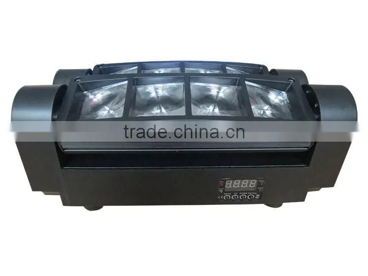 Hot sale! 2016 8x3w rgbw led mini spider disco light spider beam light