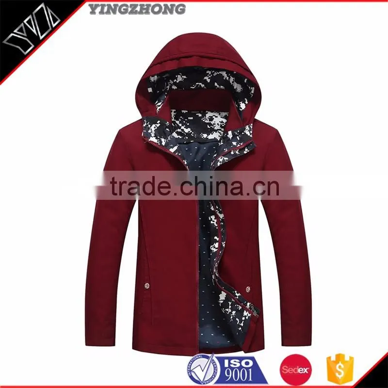 Wholesale hevay navy cotton mens custom winter jacket