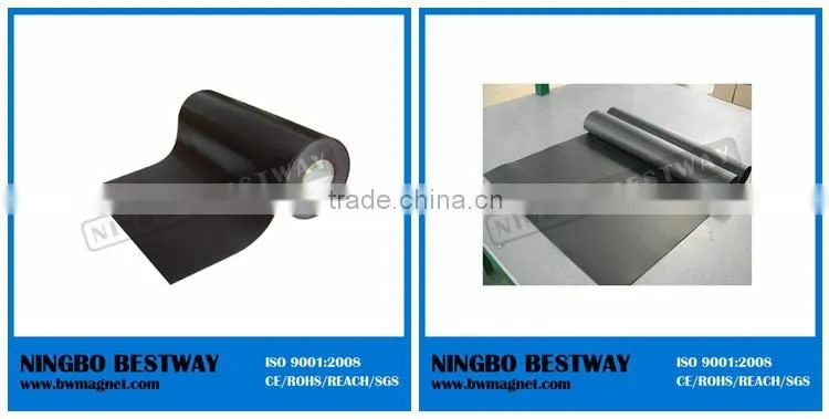 super strong flexible rubber magnets with self-adhesive