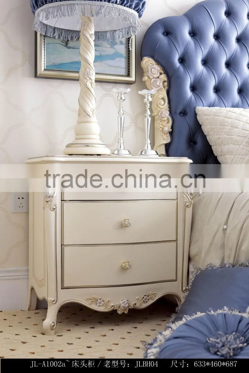 European classical Antique cheap bedroom beds set Bed Bedside table Wardrobe Dressing table Commode