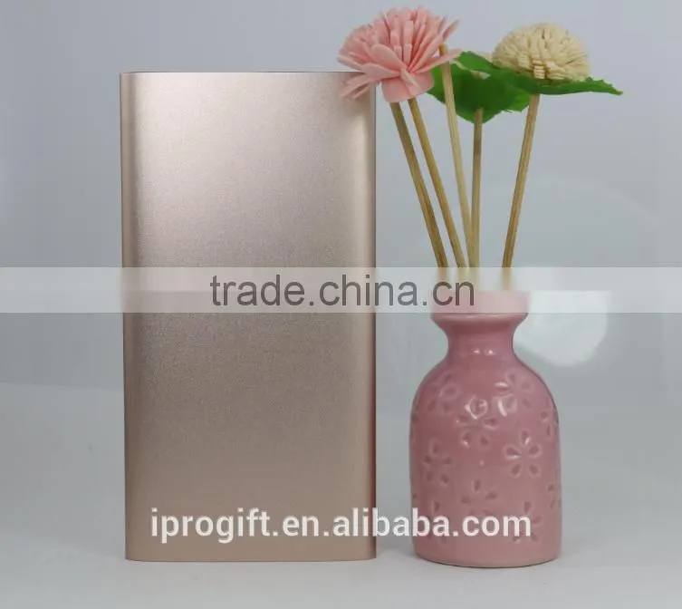 2016 New Design OEM Metal phone power bank 10000mAh