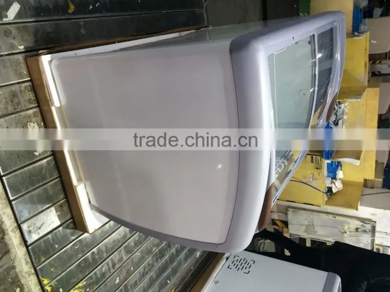 Sliding glass top chest freezer for ice cream storage