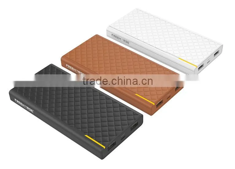 new 2a output portable quick charge 2.0 power bank 10800 mah