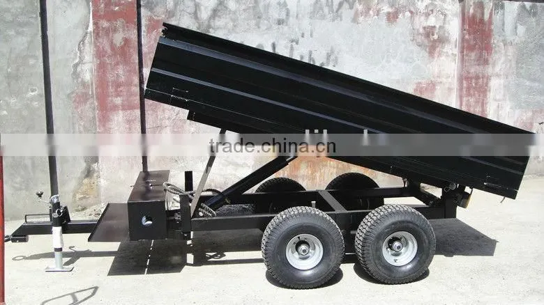 ATV/UTV Dump trailer with moto ,kayak semi trailer tractor tipper trailer with Hydraulic pump Power Unit