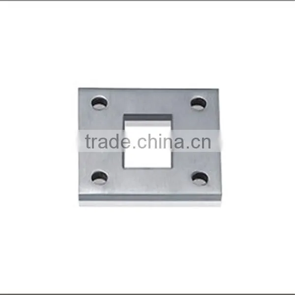 stainless steel handrail square base plate in balustrades and stairs