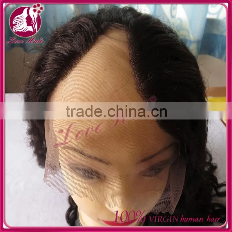Black women favorite Top grade High quality Fully hand cap soft cap brazilian hair u part wig